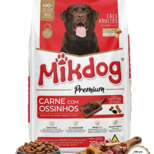 Alimento Seco Mikdog Premium Perro Adulto 20kg Con Carne